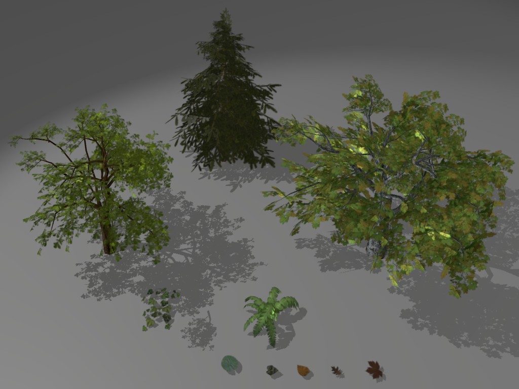 Low-poly foliage preview image 1